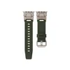 Voor Apple Watch -riem IWatch Ultra2 Titanium roestvrijstalen connector +TPU -band S987SE 42 45 49mm