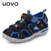 Uovo Brand Summer Beach Footwear Kids Stängd tå småbarn Sandaler Barnens modedesigner Skor för pojkar och flickor #24-38 240407
