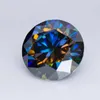 Anelli di nozze Moissanite in pietra rotonda taglio arcobaleno Purple Lab Grown Diamond per anelli di gioielli avanzati Orecchini realizzati con certificato GRA 240419