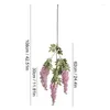 Decoratieve bloemen Silk Wisterias Fake Faux Wedding Tridented Retta Vines Home Decorations for Anniversary