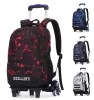 Sacs Ziranyu Kids School Rolling Rolling Sac à dos pour les adolescents sac de voyage Sac Étudiant sac à dos sur roues Sac à dos école