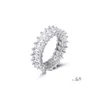 Anneaux Vecalon 8 Styles Luster Promise Band Ring 925 Sterling Sier Diamond Engagement For Women Men Bijoux Drop Livraison OTFMS