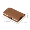 Holders RFID Business Credit Card Holder Purses Men PU Leather Wallets Casual Versatile Card Case Package Fashion Minimalist Clutch Bag