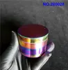 Rainbow Herb Grinders de 63 mm de 3 camadas Grinder de tabaco barato Big Cali Crusher Grinder Diamond Herb Grinder para ZX6364093