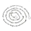 Catene Bocai S925 Sterling Silver Trendy Personalizzato rotto di collana ossea per uomini e donne