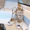 Shoes Slippers Women's Pearl Sandals Wedding Pure White Super High Heels 10cm Nightclub One Button Banquet Ins