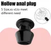 Hollow Anal Plug 5 Size Butt Plug Anal Dilator Enema Soft Speculum Prostate Massager Sexiga leksaker för kvinnliga män Gay Adult Products