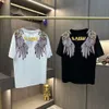 2023 New Angel Wings T-Shirt, Trendy Male Internet Celebrity, Same Spiritual And Social Boy, Lucky God Wings Short Sleeved T-Shirt 304843