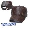 Ballkappen Designer Trendy Herren- und Frauenbrief Leder Baseball Cap, Britisch Klassiker vielseitiger Entenbill Sun Shading Sunscreen Checkerboard Hut ODG3