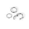 Nose Rings & Studs Zs 1Pc Large Size Hoop Earring 316L Stainless Steel Ear Gauges Plugs Punk Septum 24681012G Bcr Body Piercings 2401 Dh1N7