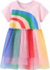 Toddler Girls Short Sleeve Dress Easter Cotton Casual Summer Appliques Shirt Jersey Dresses