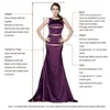 Party Dresses Elegant Sexy Rose Red Mermaid Crystal Belt Ankle-Length Formal Occasion Prom Dress Evening Gowns