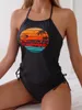 Swimwear Women 2024 Sexy tankini Halter maillot de bain Femme Femme Femme rembourrée de baignade de baignade nage nageur Summer Summer