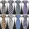 Bow Ties cravate masculine 8 cm cravates jacquard rayures tissées carreaux à plaid de cou de cravate