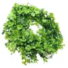 Flores decorativas Decorações de casamento ao ar livre Garland artificial St Patrick Greath Wreath Great Great Surprimento de festa simulada