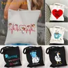 Cordon féminin shopper sac de soins soigneusement imprimé kawaii harajuku shopping infirmière toile sacs fille sac à main