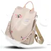 BASSE NUOVO ARRIVO SCHIA ATTRAVERSO OXFORD FASHIO ANTITHEFT WOMES BACKPACK STAMPA CAMPAGNO SCUCI