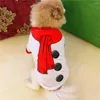Abbigliamento per cani Snowman Abbigliamento natalizio per cani cappotti inverno Chihuahua Calore di abbigliamento da gatto da gatto da gatto da gatto