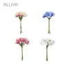 Decorative Flowers ALLIVA Retail Free Postage Artificial Blooming Beautiful Lovely Plum Bouquet Are Used For Customized Gifts 4 Colors