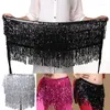 Belts Belly Dance Costume Sequin Tassel Fringe Hip Scarf Belt Waist Wrap Skirt