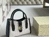 Luxur Designer Bag Bohemian Letters Black Flower Women's Leather Handväska axelväska Fashionabla kvinnors handväska kvinnors mynt plånbok