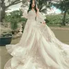 Вечеринка фантастические свадебные платья из-за плечо-пузырькового рукава аппликация