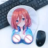 Myse podkładki na nadgarstki spoczywa niestandardowa podkładka 3D Myszka piersi Anime Pokonanie obrazu Sexy Oppaii Kawaii Pad hurtowa z resztą nadgarstka dla mousepad gracz Y240419