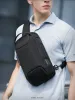 Bags Men's Waterproof USB Oxford Crossbody Bag Multifunction Sling Shoulder Male Travel Messenger Chest Pack Backpack