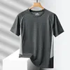 Спортивные мужские спортзал Quick Dry Dry Sete Tshirts Fashion для летних коротки