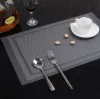 Placemats PVC Dining Table Mat Heat Insulation Stain Resistant Placemat Anti Slip Washable Pad Restaurant Place Mats 11 LL