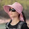 Tappi ciclistici estate UV all'aperto Anti largo grandi cappelli a sede a pezzi da donna con cappello da visiera sole