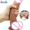 7/8 tum enorm realistisk dildo mjuk silikon penis dong med sugkopp för kvinnor onani lesbain sexig leksak hud känsla kuk