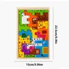 3Dパズル1PC木製パズルおもちゃモンテッソーリ動物認知教育おもちゃカラフルウッドキッド就学前教育教育240419