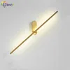 Lampada a parete Vanità a LED per bagno per bagno lavabo per lavabo oro specchio oro lampade minimaliste nordiche che vivono montate