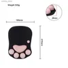 Mouse Pads Wrist Rests mouse mat Cute Cat Paw Mouse Nonslip Silicone Computer Wrist Rest Support Kawaii Gaming Desk Pad Keyboard Desk Set Laptop Mat Y240419