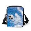 Bolsas de ombro Noisydesigns Mulheres Mensageiras Impressão de Futebol Casual Crosual para meninos Small Travel Body Body Bolsos