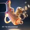 Summer Bubble Gun Electric Spray Bubbles Machine Automatic Bubble Gun Toy with Light Outdoor Bubble Toys Children gifts 240418