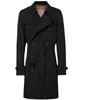 Designer de casacos masculino Mens Kensingtonmid Length Trench Coat Allz