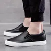Casual Shoes Mens Loafers Leather Sneakers Men Fashion Summer Sports For Male Black White Sneaker Flats Buty Damskie