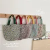 Schoudertassen katoen dames eco herbruikbaar winkelen mode bloemen vrouwen mini canvas handtassen casual vrouwelijke draagbare kleine taskoppeling