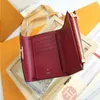 Louls Vutt Wallets Ladies Pallas Leather Holders Purse Bag本物の財布コントラストカラーカードバッグ革のLuxurysデザイナー旅行コインSP