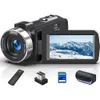 8K 64MP camera met 18x digitale zoom, wifi, infrarood nachtzicht, 30 "touchscreen, microfoon, 32 GB SD -kaart - perfect voor YouTube -vlogging en netwerkcamera -gebruik