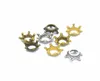 100pcspack Crown Charms DIY Schmuck Herstellung Anhänger Fit Armbänder Halsketten Ohrringe handgefertigtes Handwerk silberbronze charm4539244