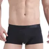 アンダーパンツメンボクサーショーツコットン下着男ソリッドパンティー通気性低ウエストu凸ポーチCueca MasculinaS-XL