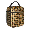 Bags Orla Kiely Multi Stem Flowers Insulated Lunch Bags School Scandinavian Style Waterproof Thermal Cooler Bento Box Women Children