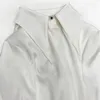 Blouses voor dames Elegant Turn Down Collar Silk Shirt Vintage Button Satin Blouse Fashion White Lantern Long Sleeve Office Lady Tops Blusas