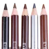 Улучшители длительного цвета карандаш для бровей с двойной головкой с кистью для водонепроницаемости не цветут черные коричневые профессиональные оттенки оттенка.