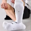 Chaussettes masculines 8 paires / lot cheville respirant sports de serviette décontractée en bas court court drôle de coton en polyester joyeux