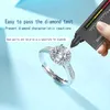 Solitaire ring GRA gecertificeerd 1-3 CT Moissanite Ring D Color VVS verlovingsringen voor vrouwen S925 Sterling Silver Wedding Fashion Fine Jewelry D240419