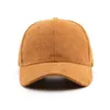 Ball Caps solide Cordiret Cordigure 100% Cotton Baseball Cap Men de base